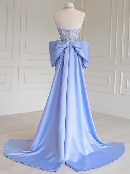 Hermosos Sheath Halter Bow...