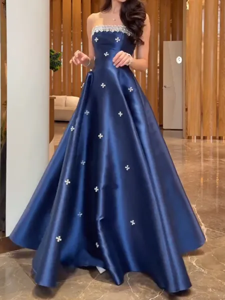 Opulent A-Line Straight...