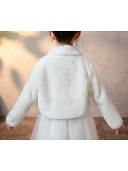 Soft Faux Fur Flower Girl...