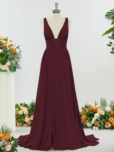 Trendy A-line V-neck Jersey...