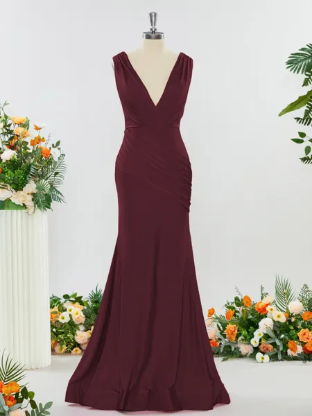 Trumpet/Mermaid Glam V-neck...