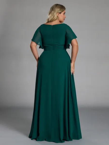 Gorgeous A-line V-Neck...