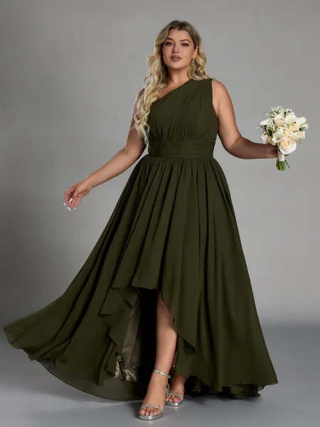 Hot A-line One-Shoulder...