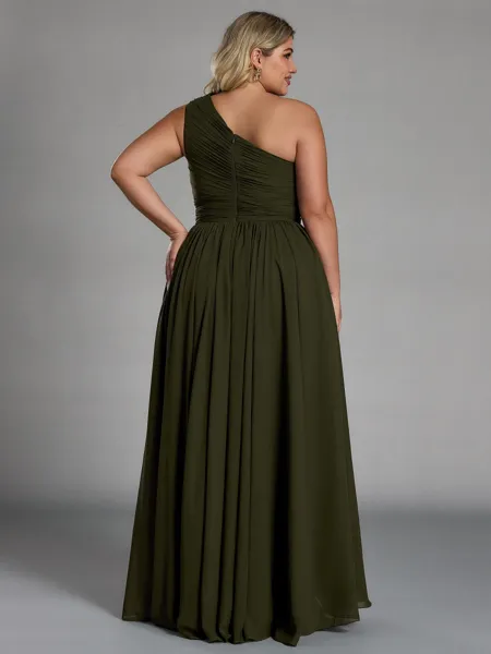 Hot A-line One-Shoulder...