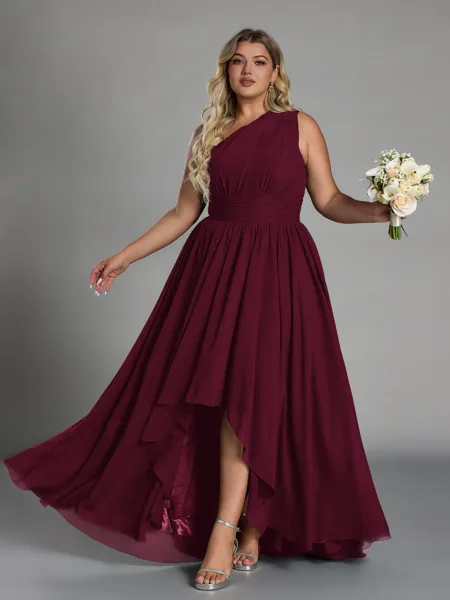 Hot A-line One-Shoulder...