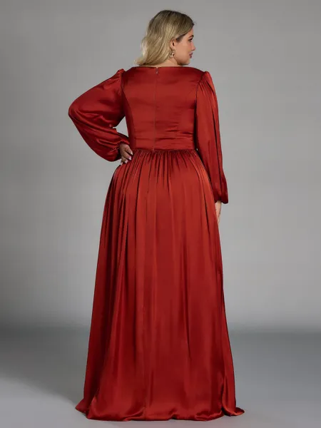 Stunning A-line V-Neck Long...