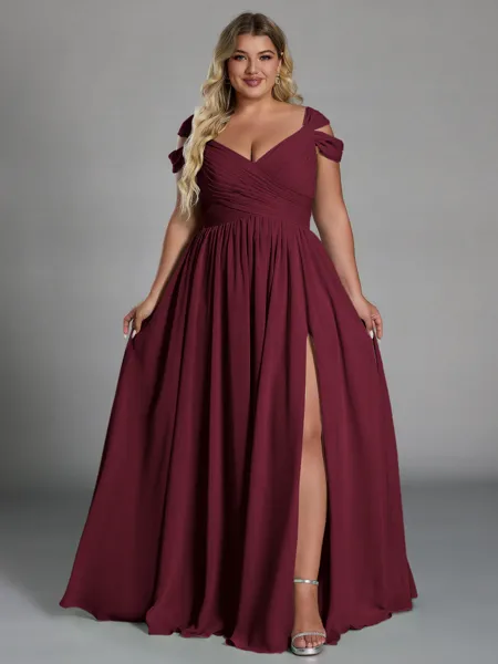 Charming A-line Cold...