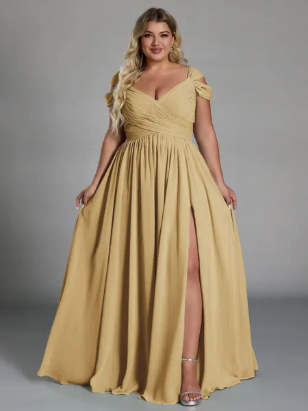 Charming A-line Cold...