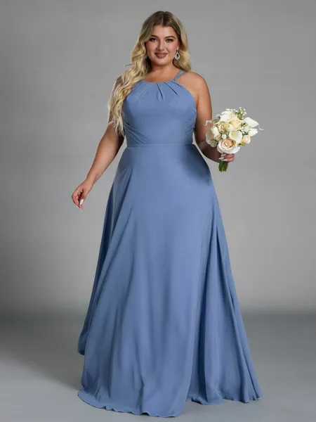 Magnificent A-line Halter...