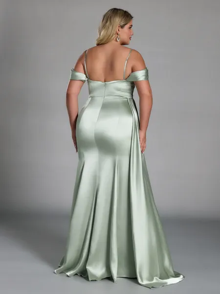 Glamorous Sheath Pleated...