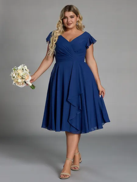 Show-stopping A-line V-Neck...