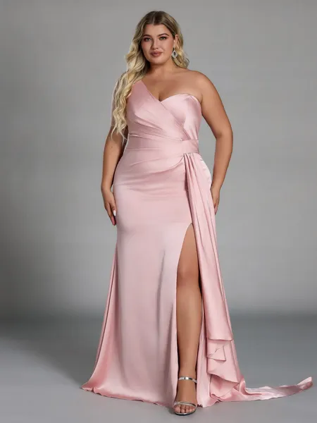Unique Sheath One-Shoulder...