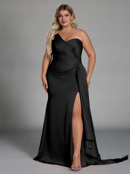 Unique Sheath One-Shoulder...