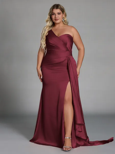 Unique Sheath One-Shoulder...