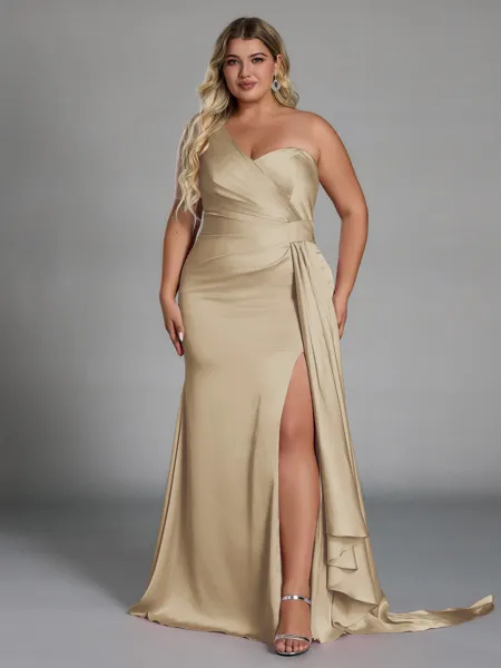 Unique Sheath One-Shoulder...