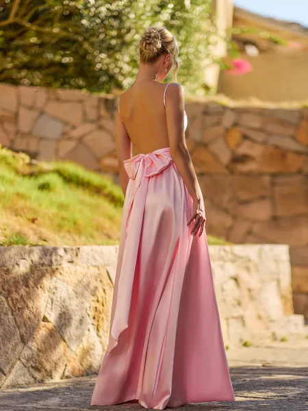 Glam A-line Spaghetti...