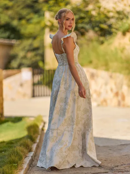 Hot A-line Square Beading...