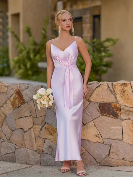 Exquisite Sheath V-Neck...