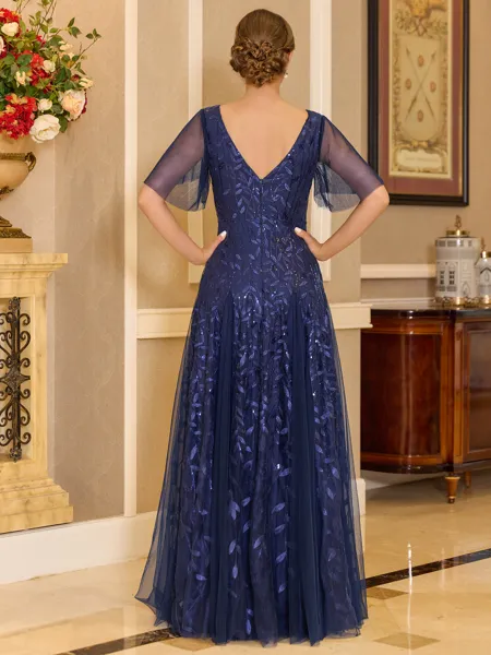 Regal A-line V-Neck Short...