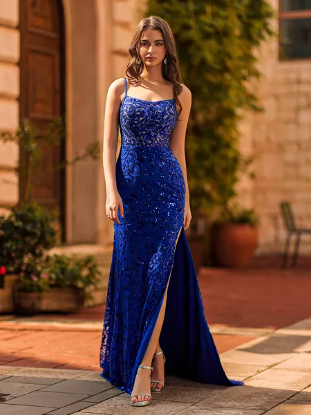 Trendy Sheath Spaghetti...