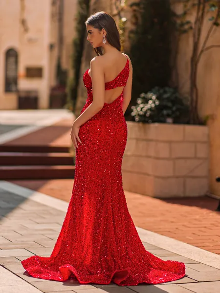 Pretty Sheath One-Shoulder...