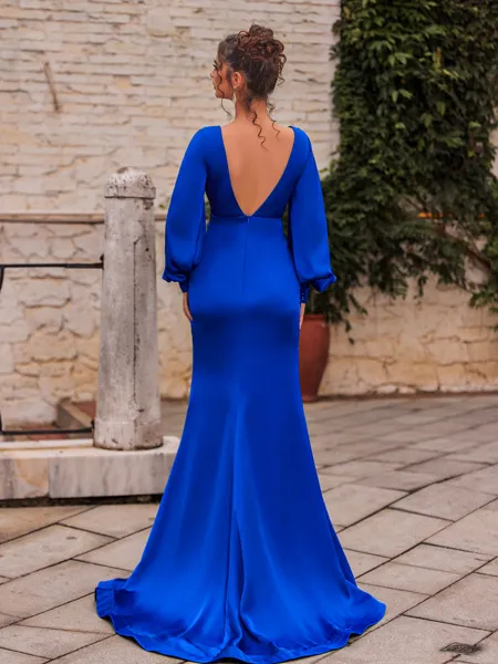 Graceful Sheath Satin...