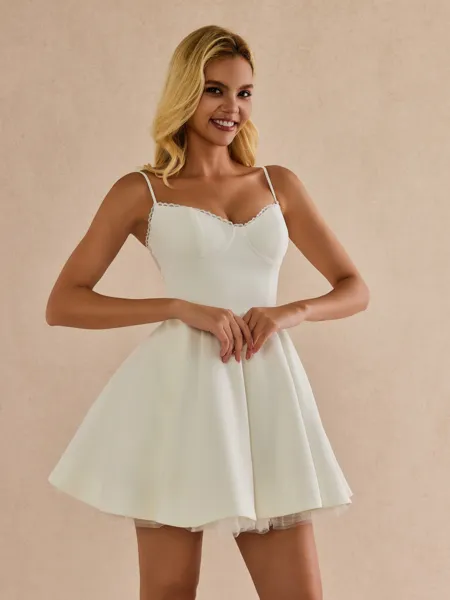 Elegant A-Line Spaghetti...