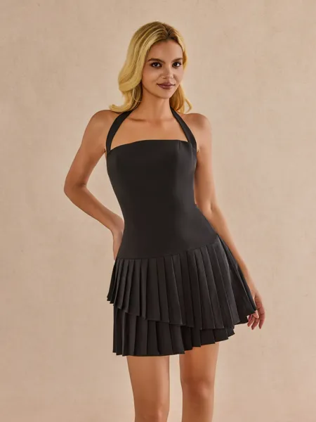 Striking A-Line Halter...