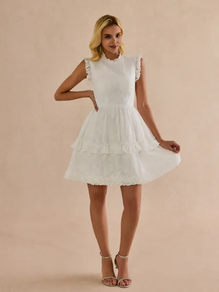 Grand A-Line High Neck...