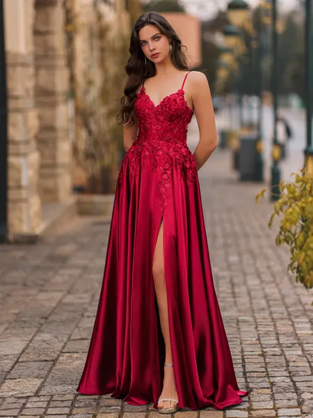 Fashion A-Line V-Neck...