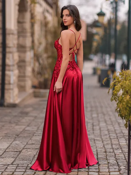 Fashion A-Line V-Neck...