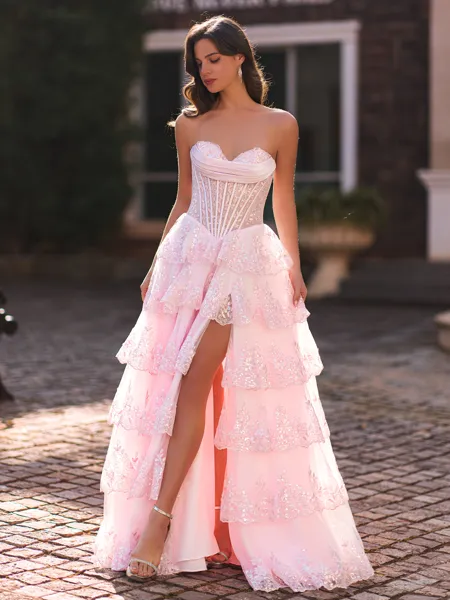 Elegant A-Line Sweetheart...