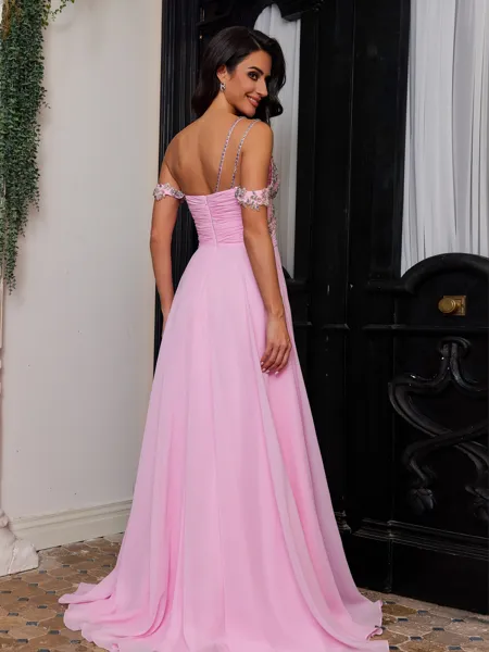 Breathtaking A-Line Cold...