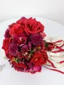 Elegant Round Silk Flower Bridal Bouquets