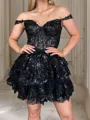 Fashion A-line Sweetheart Tulle Corset Short/Mini Dress With