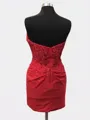 Appliques Trendy Sheath Sweetheart Lace Short/Mini Corset Dress