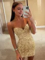 Enchanting Sheath Corset Appliques Lace Short/Mini Dress