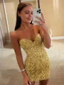 Enchanting Sheath Corset Appliques Lace Short/Mini Dress