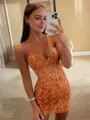 Enchanting Sheath Corset Appliques Lace Short/Mini Dress