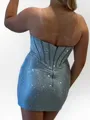 Stunning Sheath Sweetheart Sequin Short/Mini Corset Dress