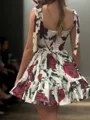 Grand A-line Straps Bow Short/Mini Corset Dress