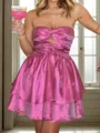 Fashion A-line Sweetheart Ruffles Short/Mini Dress