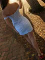Glamorous Sheath Off-the-Shoulder Appliques Lace Short/Mini Jersey Corset Dress