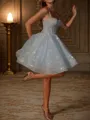 Grand A-line Spaghetti Straps Short/Mini Corset Dress