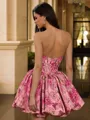 Magnificent A-Line Strapless Ruffles Short/Mini Corset Dress