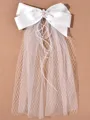 Lovely Tulle With Imitation Pearl Hairpins