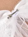 Lovely Tulle With Imitation Pearl Hairpins