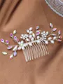 Stunning Pearls With Rhinestone Headpieces