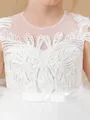 Ball-Gown Princess Scoop Sleeveless Floor-Length Graceful Tulle Flower Girl Dress