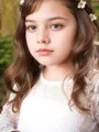Celebratory A-line Jewel Long Sleeves Floor-Length Lace Flower Girl Dress With Bowknot